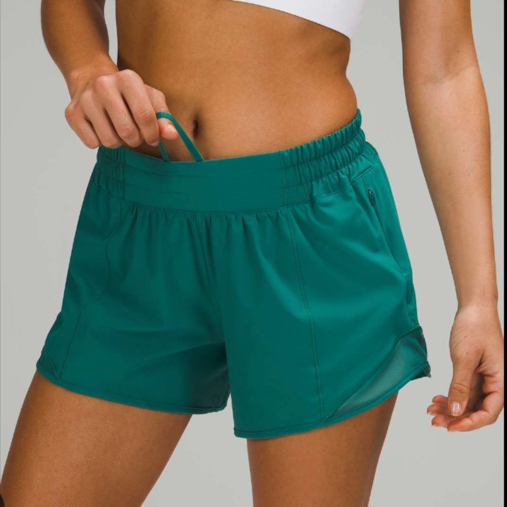 Lululemon 4'' Teal Lagoon Hotty Hot Shorts (6)